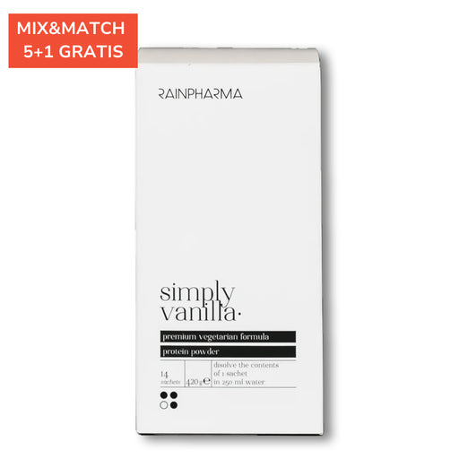 rainpharma shake simply vanilla zakjes